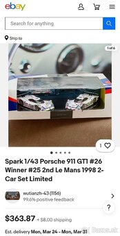 Model Porsche 911 GT1 Limitovaná edícia 500kusov - 12