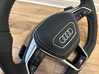 AUDI VOLANT kozeny zkoseny perforovana koža - 12