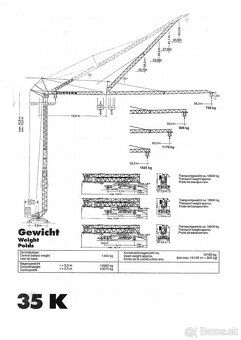 Žeriav Liebherr Turmdrehkran 35K - 12