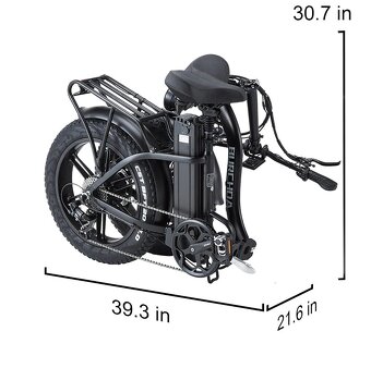 Výkonný mestský ebike Burchda 800W,20Ah,45km/h,100km,nový - 12