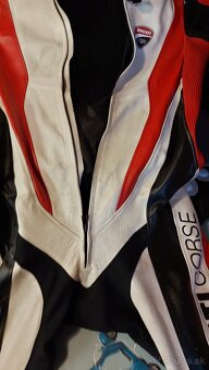 Moto kožená kombinéza Ducati, perforovaná - 12