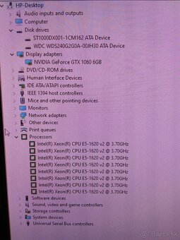 HP Z420, 20GB RAM, Nvidia GTX1060 6GB, SSD+1TB HDD - 12