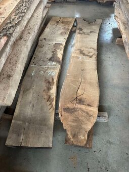 Vysušené dubové fošne, dub, 8 cm, dubové rezivo - 12