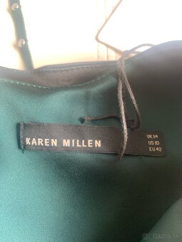 Dámske šaty, č. 42, Karen Millen, nové, tmavo zelené - 12