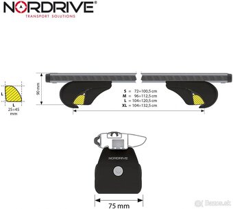 Strešný box Hapro Carver 6.5 L + priečniky Nordrive na hagus - 12