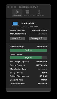 MacBook Pro (13-inch, 2009) /Core 2 Duo/4GB RAM/256GB SSD - 12