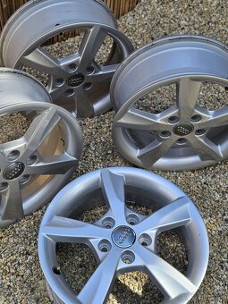 Atraktívne, originálne hliníkové disky AUDI - 5x112 r16 - 12
