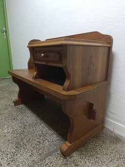 Rustikální botník / lavice, nábytek z masívu - 12