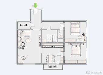 NOVÝ 3 izb. byt s balkónom "bez kompromisov" - Nitra (klim - 12