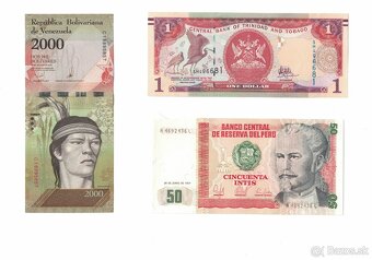 Zbierka bankoviek po 2 a 3 EUR - rôzne svetové - 12