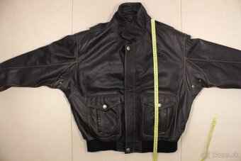 Pánská luxusní kožená bunda bomber Uncle Sam XL - 12