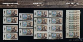Československé bankovky - rôzne stavy a hodnoty - 12