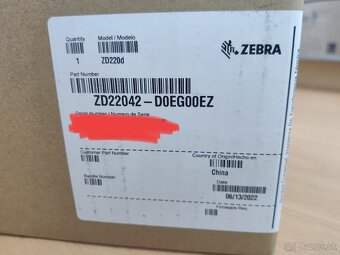 Zánovné Tlačiareň etikiet Zebra ZD220 ZD 220 DT 203dpi USB - 12