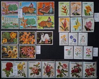 Postove znamky Kvety. (91poloziek) - 12