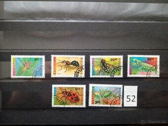 Poštové známky č.499 - FAUNA, flóra a rôzne III.-20 sérií - 12