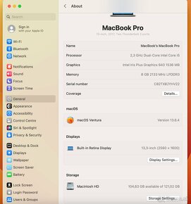 Apple MacBook Pro 13″ 2017, Retina, Thunderbolt 3 - V ZÁRUKE - 12