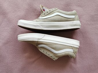 Svetlobéžové Vans tenisky, koža - 12