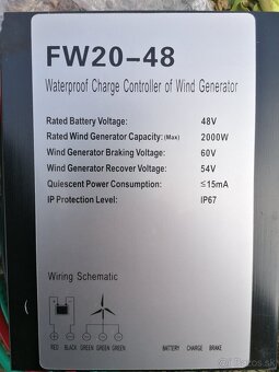 Veterná turbína IstaBreeze Windsafe 2 kW, 48V - 12