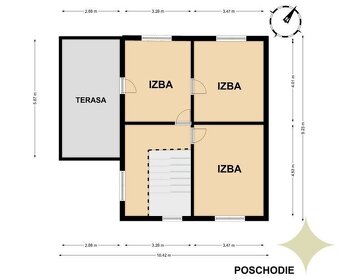 REZERVOVANÉ - Zrekonštrouvaný 4 - izbový rodinný dom v obci  - 12