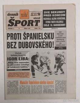 Staré noviny Denník Šport 3 - 12