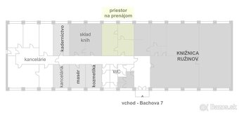 Nebytový priestor 34 m² v prízemnej budove, Bachova ulica - 12