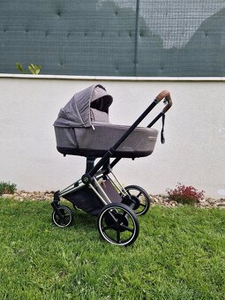 Dvojkombinácia Cybex ePriam Chrome Brown + Seat Platinum - 12