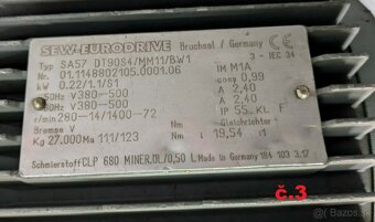 Elektromotory s prevodovkou SEW 3x - 12