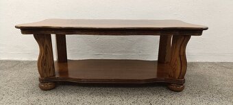 Rustikální konferenční stolek, nábytek z masívu - 12