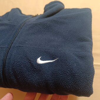 Nike FitTherma Modrá Flísová Mikina Bunda Fleece S/M - 12