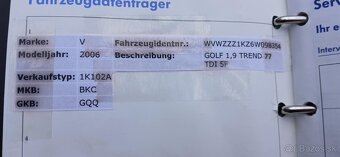 Volkswagen Golf 5  1.9 TREND 77 TDI 5F - 12