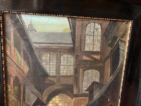 Obrazy starožitné 4 kusy - 12