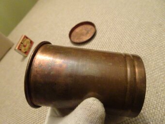 Predám starožitný MEDENÝ POHÁR s patinou - 12