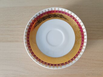 Porcelánové šálky s tanierikmi - súprava - 12