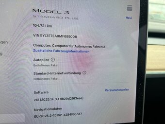 TESLA MODEL 3 Standard Range Plus RWD 239kW 54kWh 2021 - 12