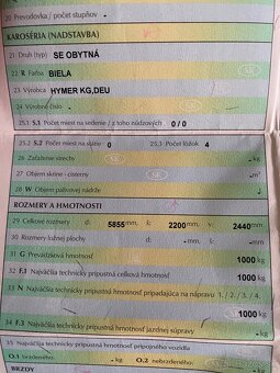 Predám obytný príves - karavan Hymer Nova 461 - 12