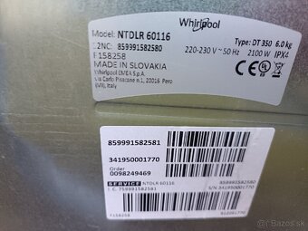 Úzka 40 cm práčka whirpool na 6kg, dovoz v BA - 12