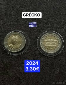 2 eurové pamätné mince Grécko - 12