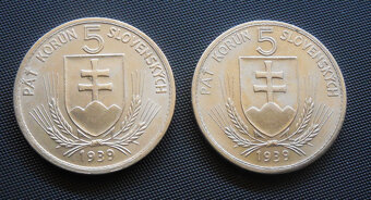 Mince: Sada Slovenský štát Špičkový stav    1939-1945 - 12