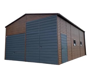 Plechová montovaná hala 6x8m výhodná ponuka - 12