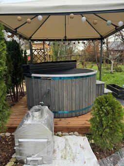 Hottub, drevený kúpací sud - 12