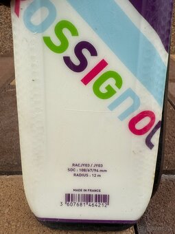 Dievčenské zjazdové lyže Rossignol+palice - 12