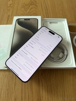 iPhone 15 Pro Max 256 gb Natural Titanium -nepoužitý, záruka - 12