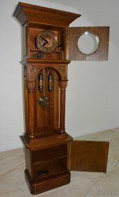 Starožitné podlahové hodiny FMS r 1890-UNIKÁT - 12