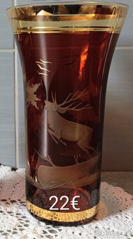 Vázy - modré sklo - 12