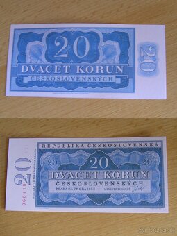 RU,ČSSR , ČSR- nevydanné bankovky , návrhy oboustranná kopie - 12