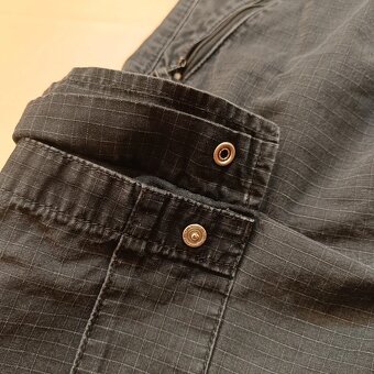 Carhartt cargo jogger tmavosivé washed black cargo nohavice - 12