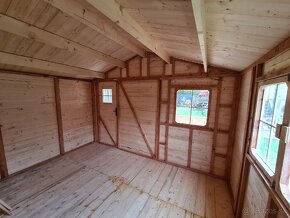 Záhradná drevené chatka 3.5x5m DOPRAVA ZDARMA - 12