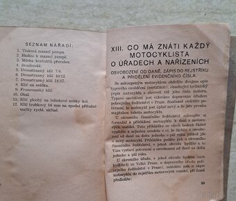 Originál príručka Jawa 250 Špeciál FJ předválečna - 12