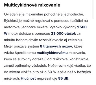 Stolný mixér Sencor SBU 7878BK - 12