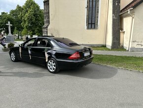 Svadobné vozidlo na prenájom Mercedes S500 L - 12